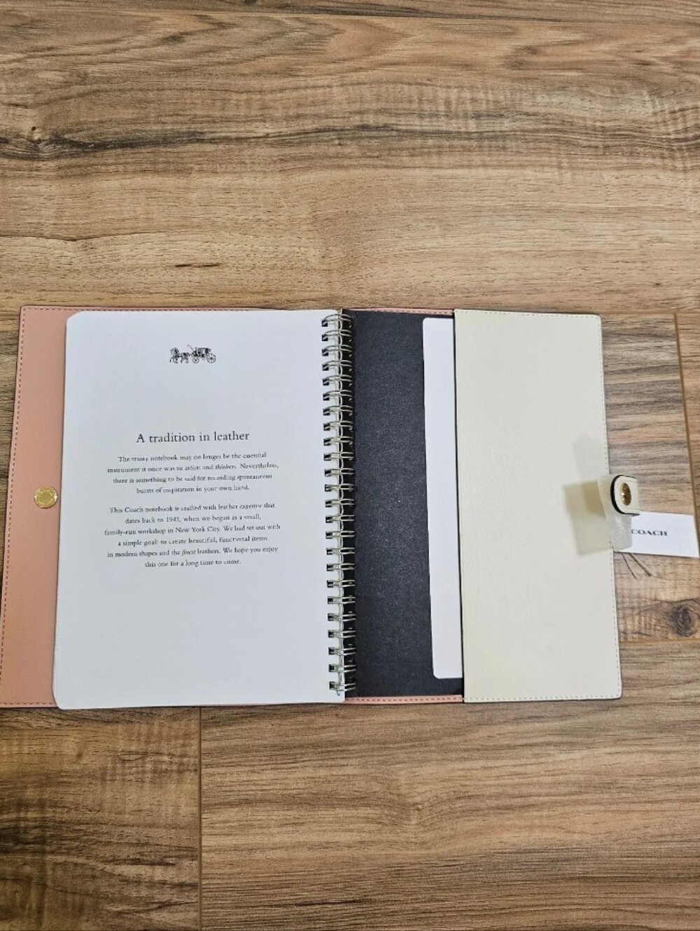 New Coach Notebook In Signature Canvas with Floral Print - Picture 10 of 12